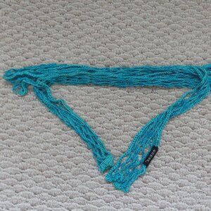 Guess open weave fabric belt with small beads throughout